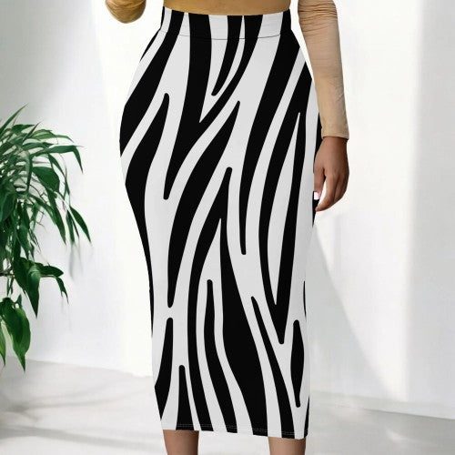 1 Piece Custom Casual Print Long Skirt