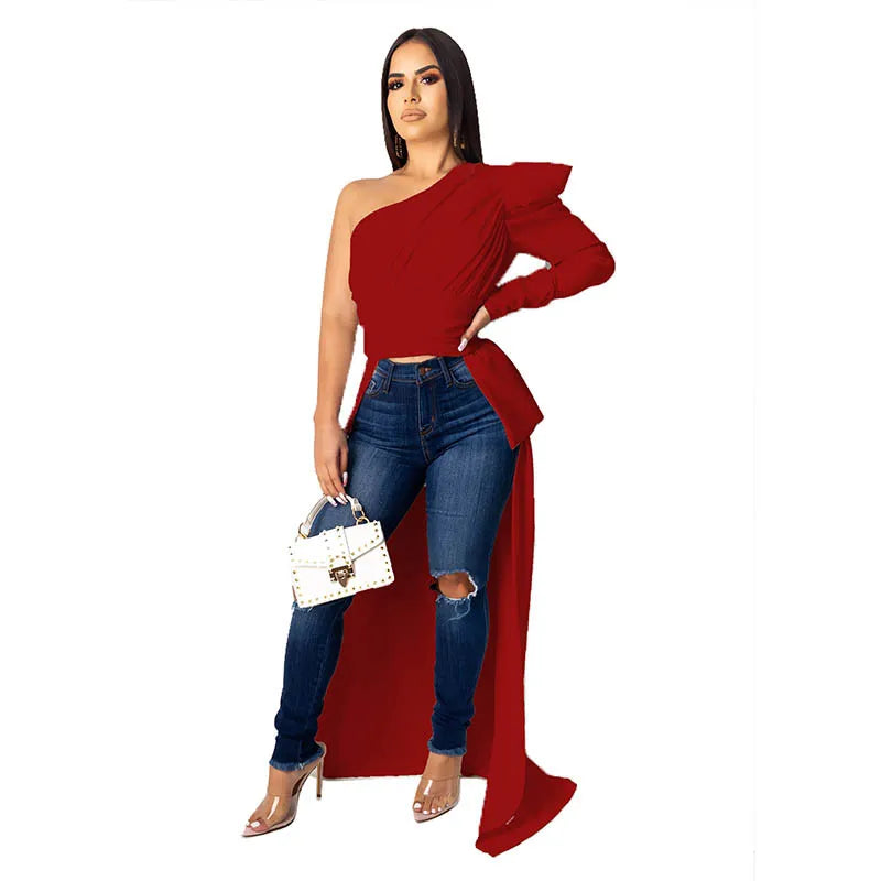 Lets Go Out Irregular Top