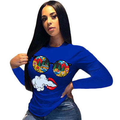 Casual Short Sleeve Cartoon Printed T-shirt Top