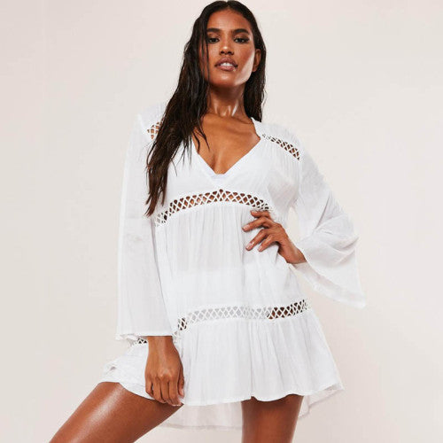 Cotton Patchwork Beach Blouse