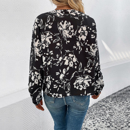 Allover Floral Print Top
