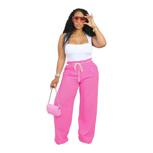 Loose Casual Pant Hip-hop Elastic Drawstring Trousers