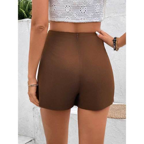 2024 Solid Summer Pocket Shorts Culottes