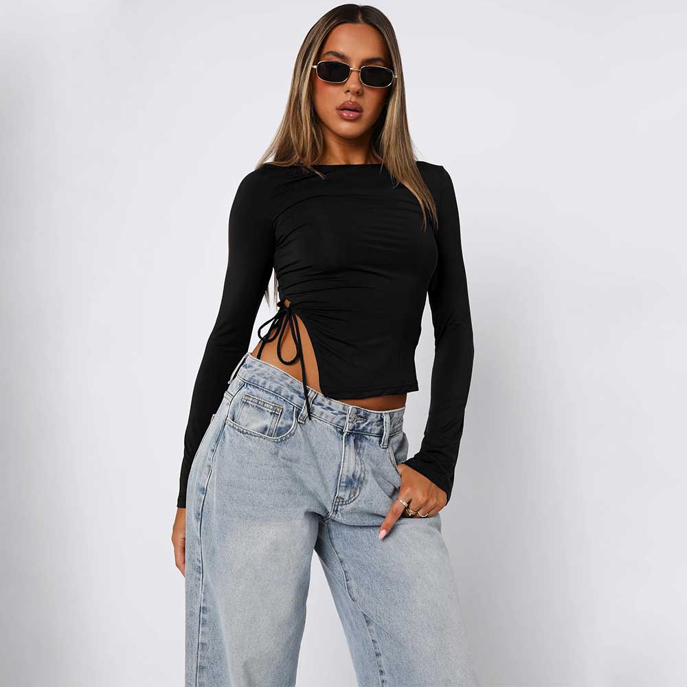 MEET AT THE BAR LONG SLEEVE PULLOVER TOP