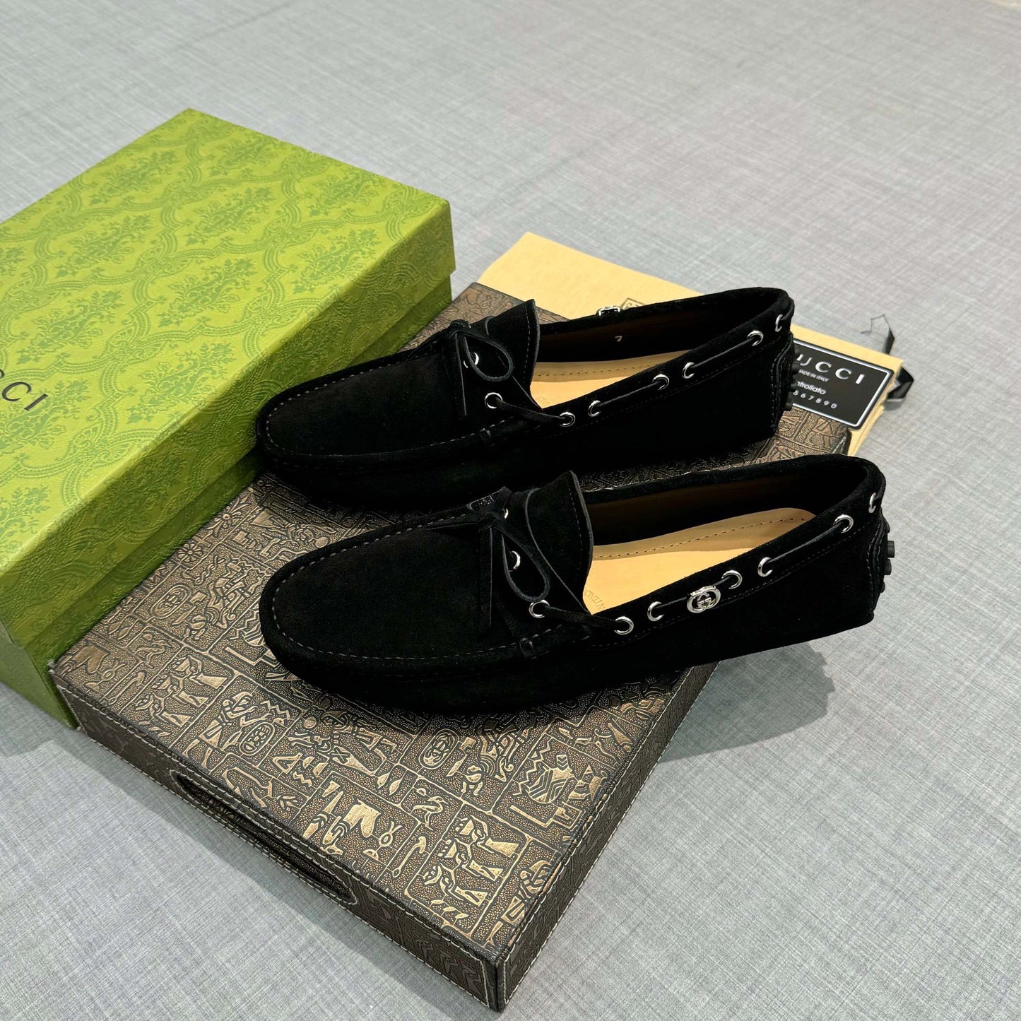 Gucci shoes Driver With interlocking G