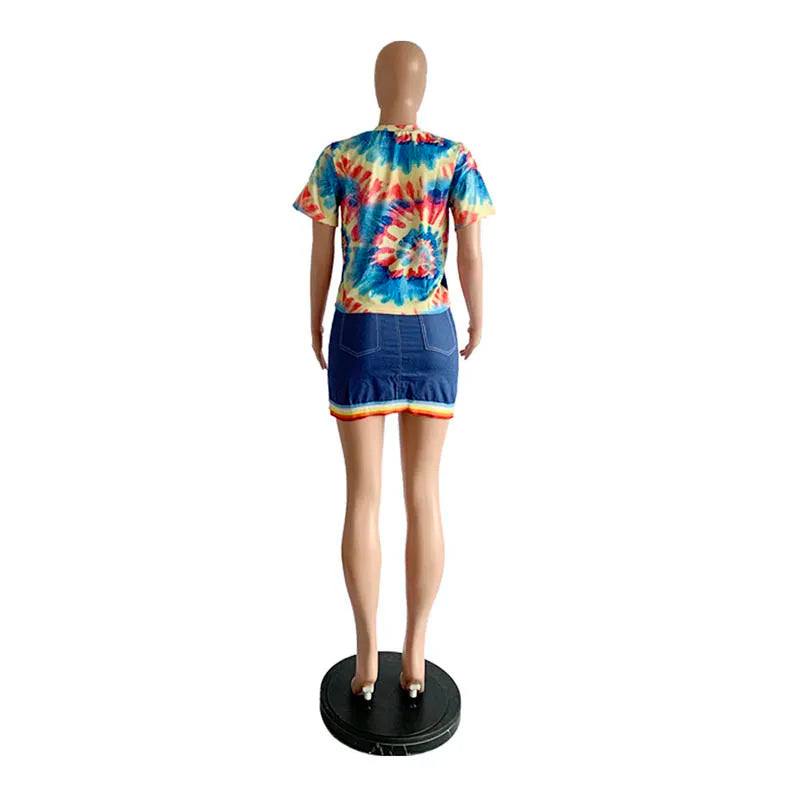 Casual Print Pattern T-shirt