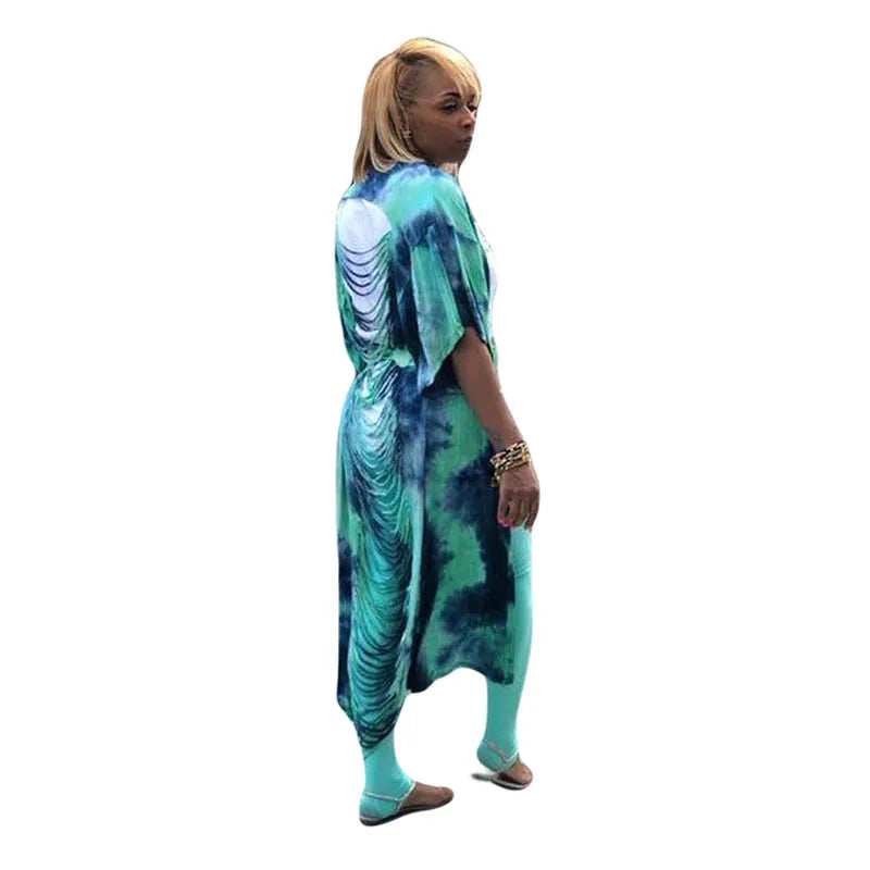 Casual Tie-dye Coat