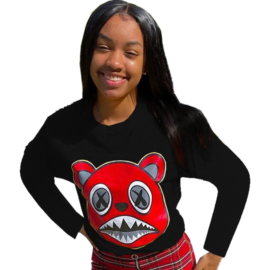 Casual Cartoon Print Sweatshirt