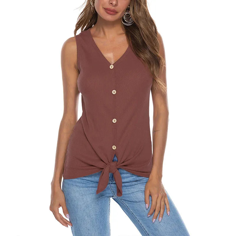 Casual Printed Top with Button