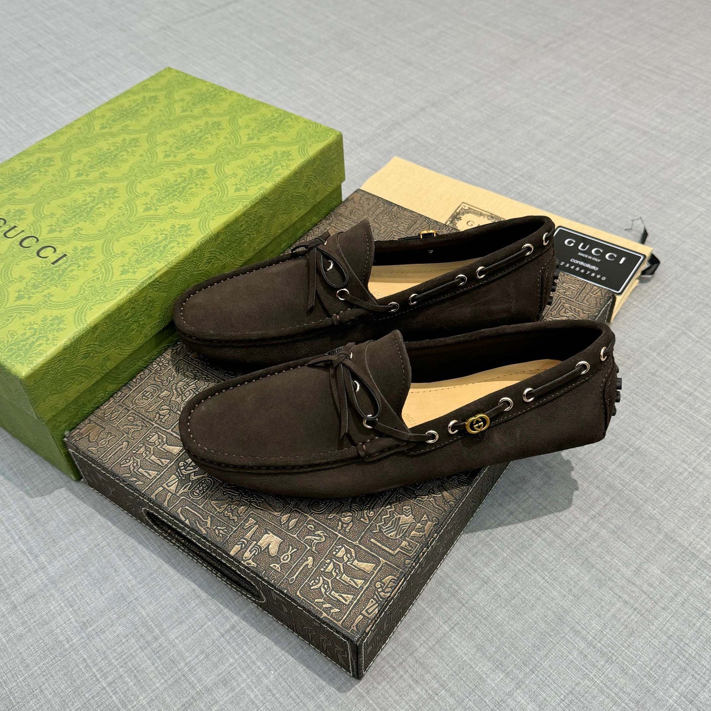Gucci shoes Driver With interlocking G
