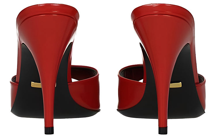 (WMNS) Gucci Slip On Stiletto Heeled Slides 'Red' 593389-CLG00-6634