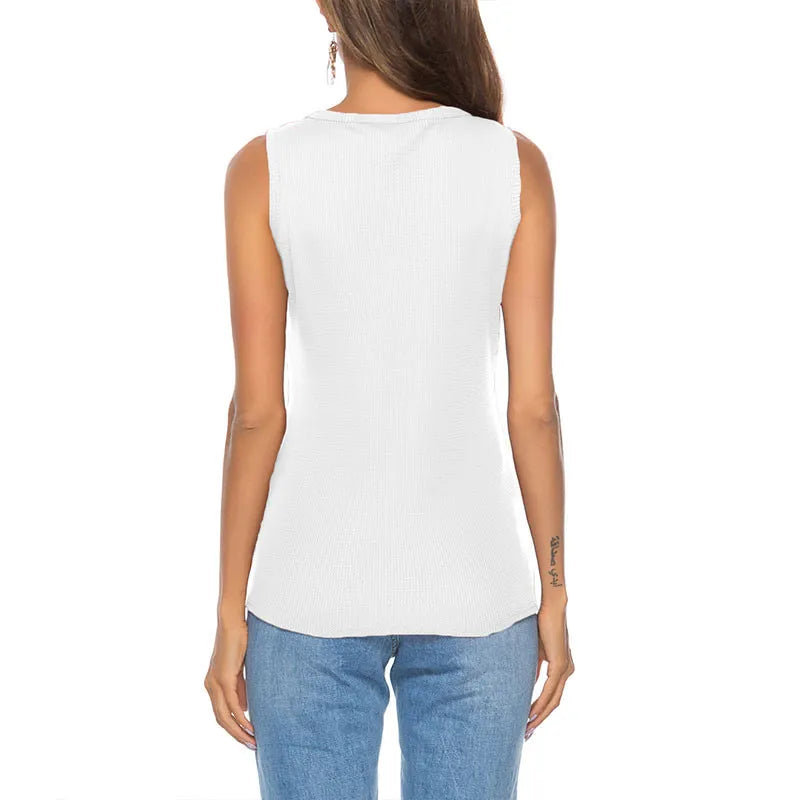 Casual Printed Top with Button