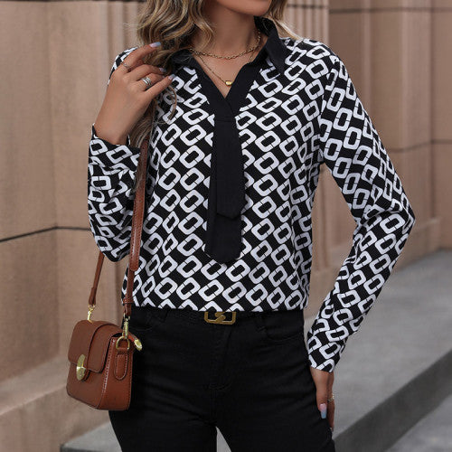 Allover Print Blouse