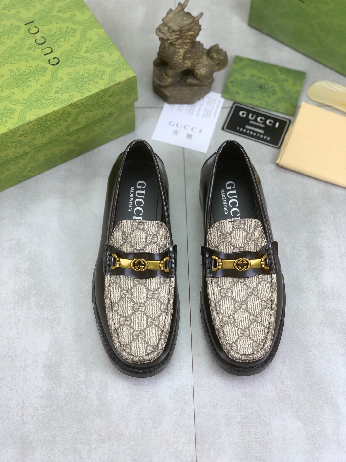 Gucci shoes GG loafer with Horsebit
