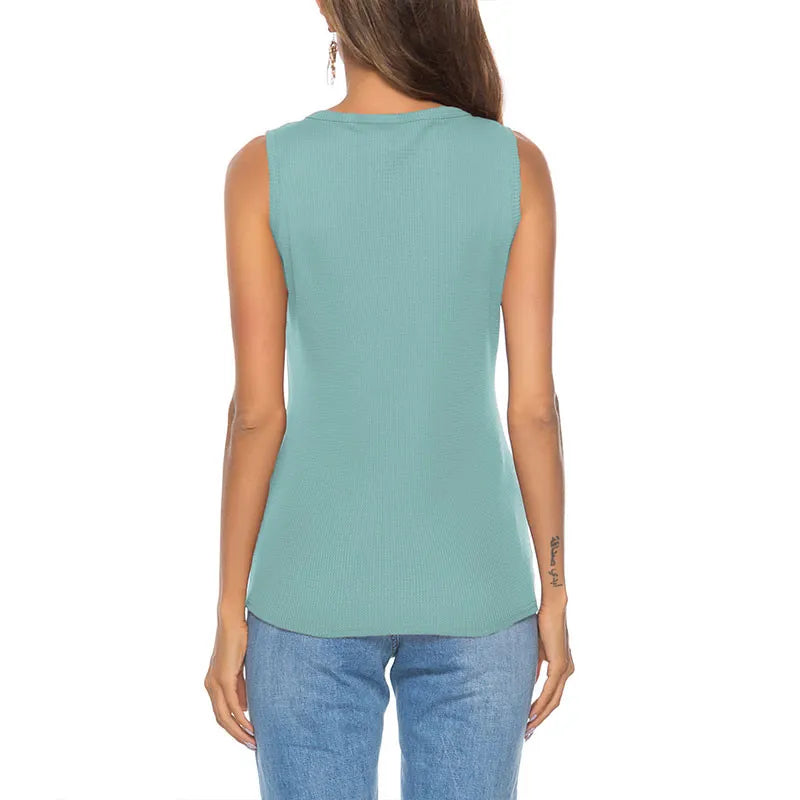 Casual Printed Top with Button