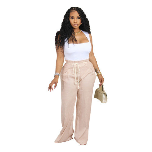 Loose Casual Pant Hip-hop Elastic Drawstring Trousers