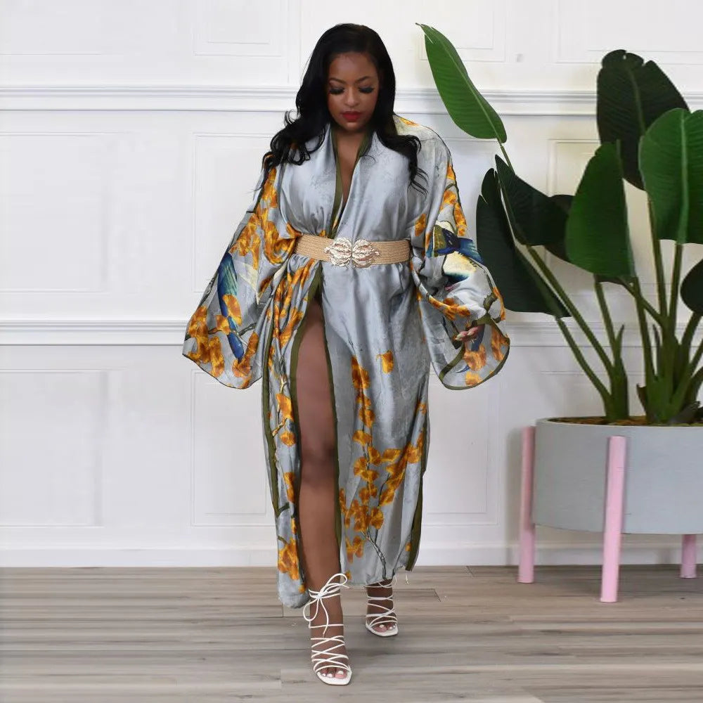 Plus Size Shawl Women Wide Multi Color Floral Elegant Fashion Capes All Season Outfits Beach