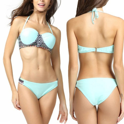 Abstract Graphic Print Swimsuit Bikini