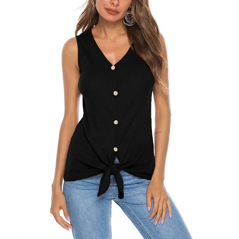 Casual Printed Top with Button