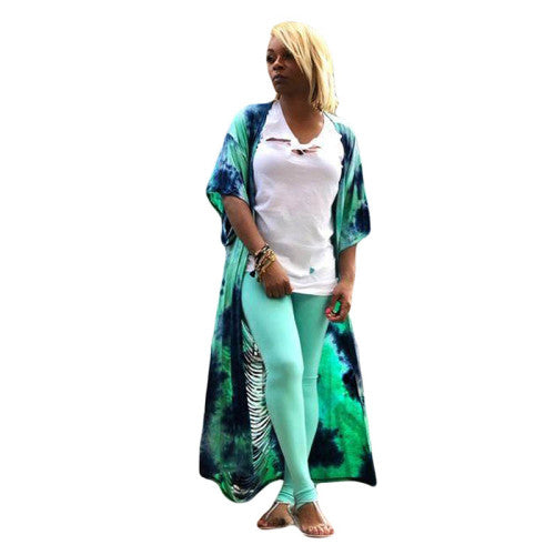 Casual Tie-dye Coat