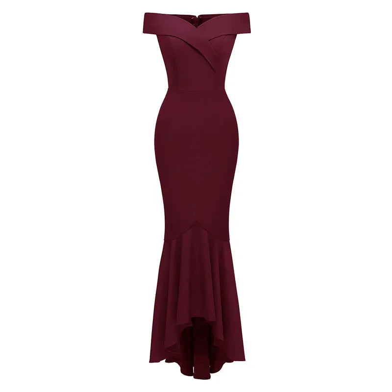 Sweetheart Sexy Off Shoulder Mermaid Evening Dress