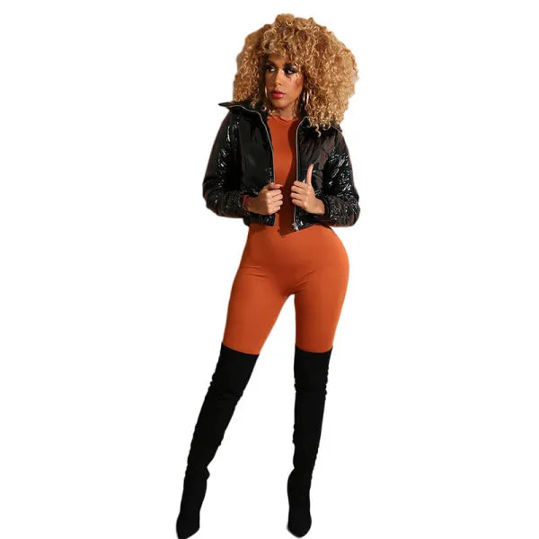 Solid Color Thick Cotton Coat