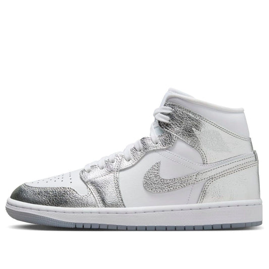 (WMNS) Air Jordan 1 Mid SE 'Metallic Silver' FN5031-100